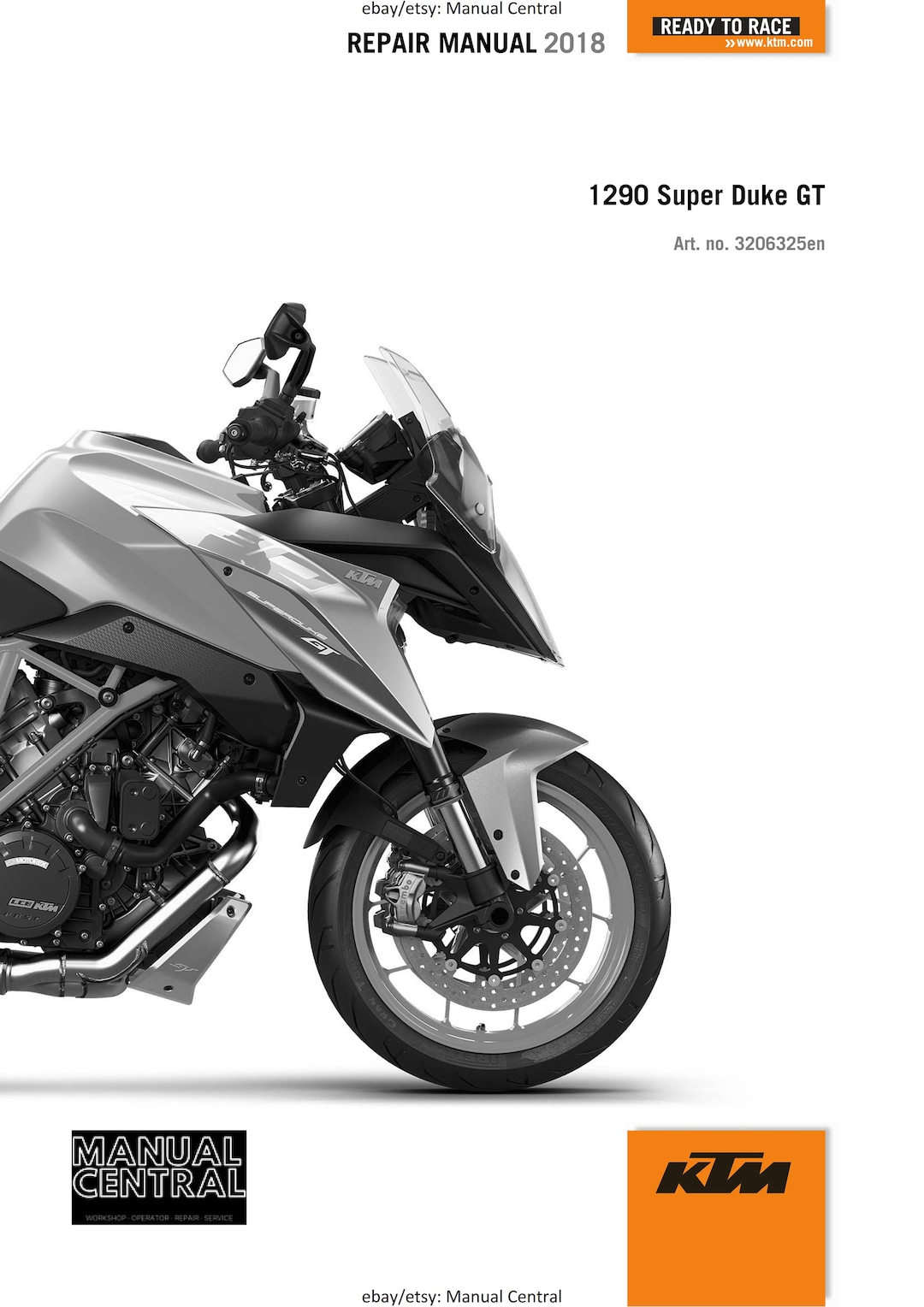 KTM 2018 1290 Super Duke GT Service Workshop Repair Manual