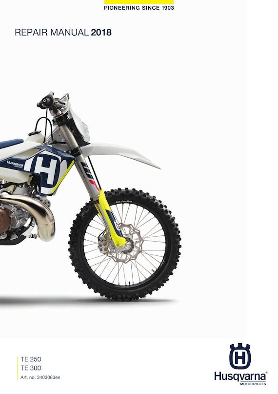 Husqvarna 2018 - TE 250 300 - Workshop Service Repair Manual