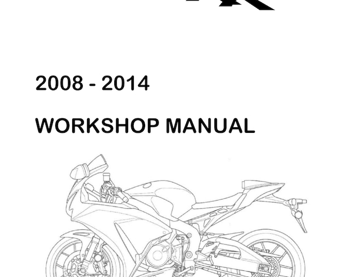 Honda CBR1000RR - 2008 2009 2010 2011 2012 2013 2014 - Workshop Service Repair Manual