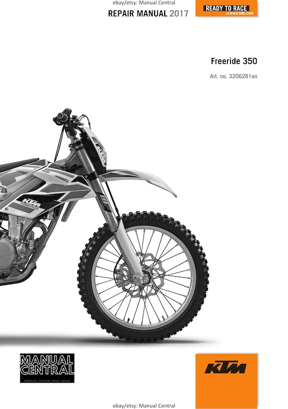 KTM 2017 - Freeride 350 - Service Workshop Repair Manual