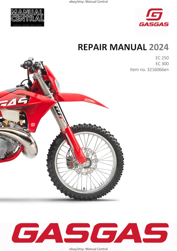 GasGas 2024 - EC 250 300 - Service Workshop Repair Manual
