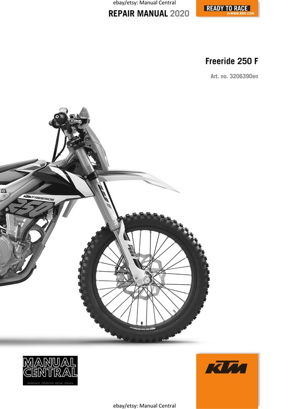KTM 2020 - Freeride 250 F - Service Workshop Repair Manual