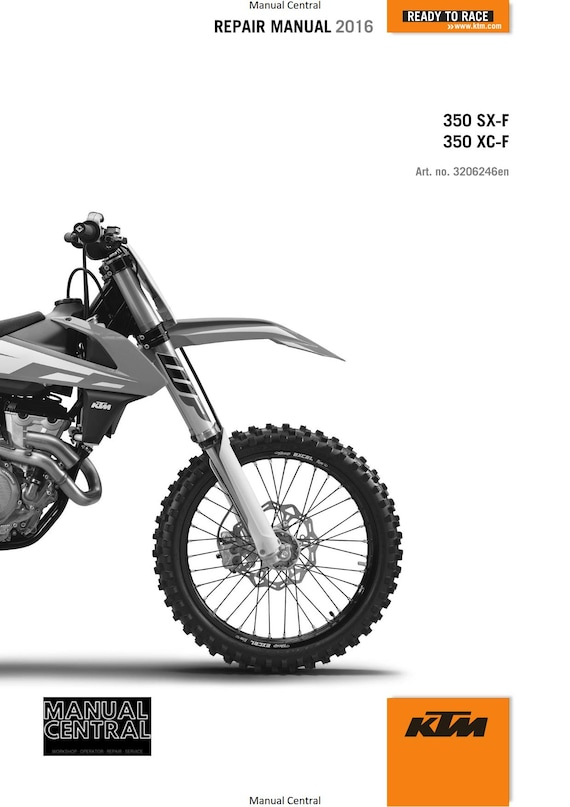 KTM 2016 - 350 SX-F XC-F - Service Workshop Repair Manual