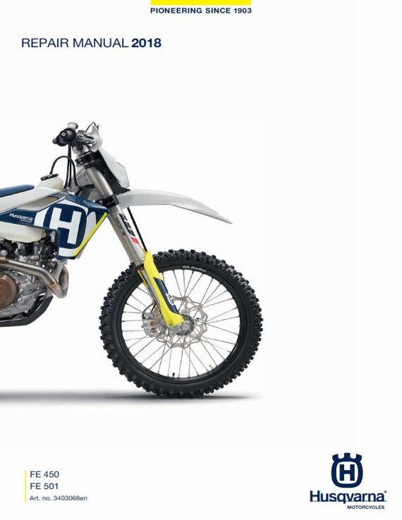 Husqvarna 2018 - FE 450 501 - Workshop Service Repair Manual