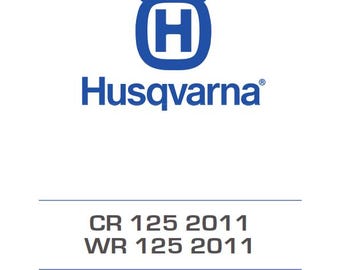 Husqvarna 2011 2012 2013 - CR WR 125 - Service Workshop Repair Manual