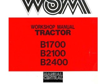 Kubota Tractor - B1700 B2100 B2400 - Workshop Service Repair Manual