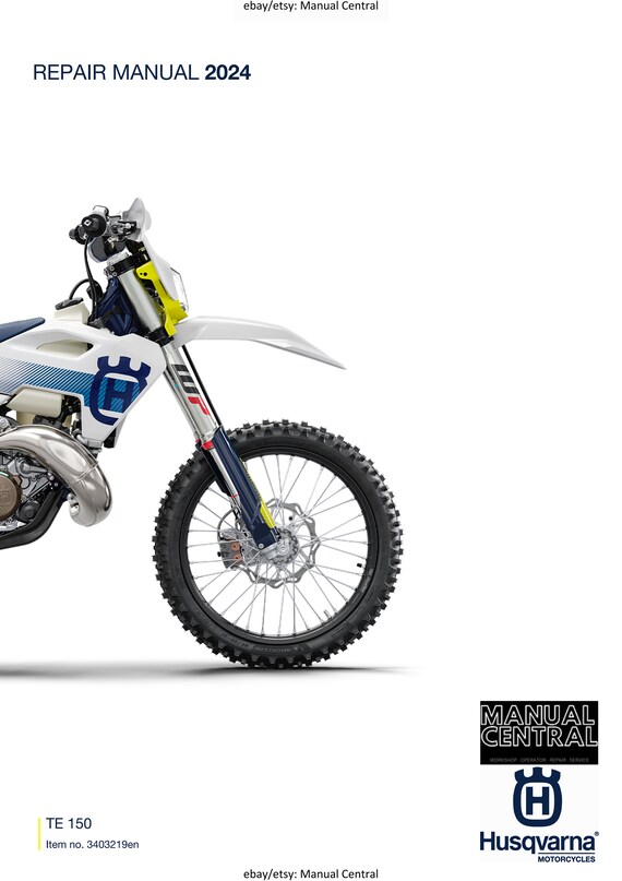 Husqvarna 2024 - TE 150 - Service Workshop Repair Manual