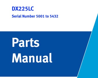 Doosan - Parts Book - DX225LC - Serial 5001 to 5432