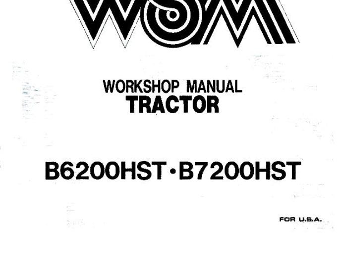 Kubota Tractor - B6200HST B7200HST - Mechanism Section - Workshop Service Repair Manual