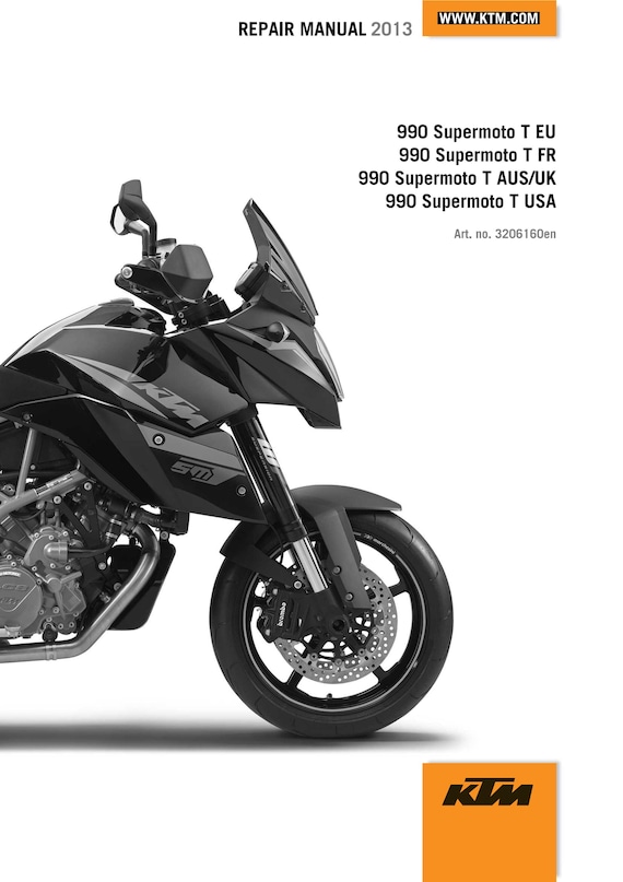 KTM 2013 - 990 Supermoto T - Eu Fr Aus Uk Usa - Workshop Service Repair Manuals