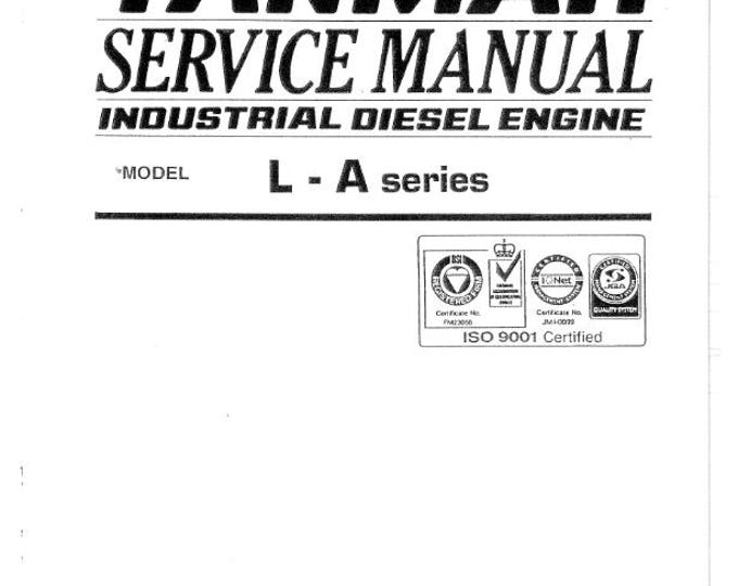 Yanmar Industrial Diesel Engine - L40AE L48AE L70AE L75AE L90AE L100AE Service Workshop Repair manual