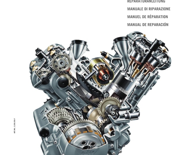French Language - KTM 2003 - 2008 - 950 990 Adventure - Super Duke R - Supermoto /R - Super Enduro - Engine - Manuel de Reparation