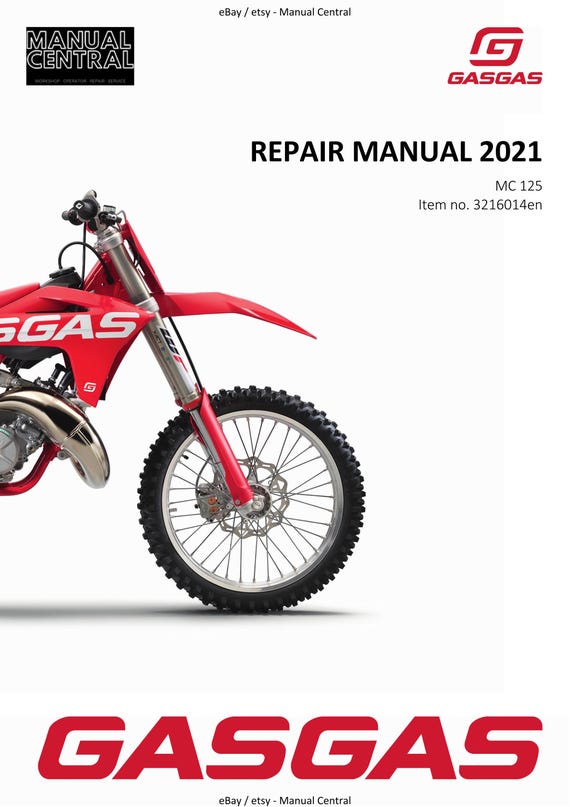 Gasgas 2021 - MC 125 - Workshop Service Repair Manual
