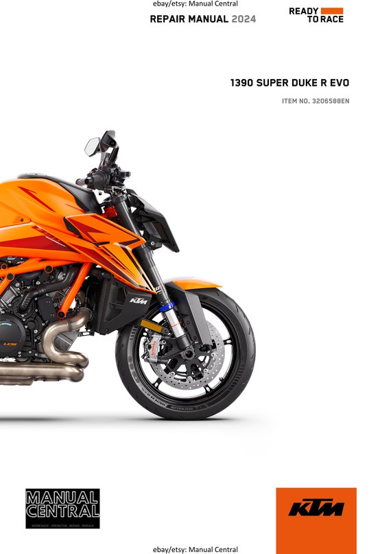 KTM 2024 - 1390 Super Duke R Evo- Service Workshop Repair Manual