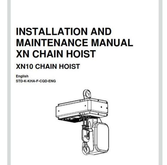 Konecranes - XN10 Chain Hoist - Installation & Maintenance Manual