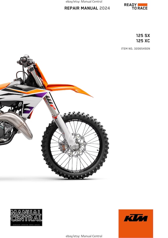 KTM 2024 - 125 Sx Xc - Service Workshop Repair Manual