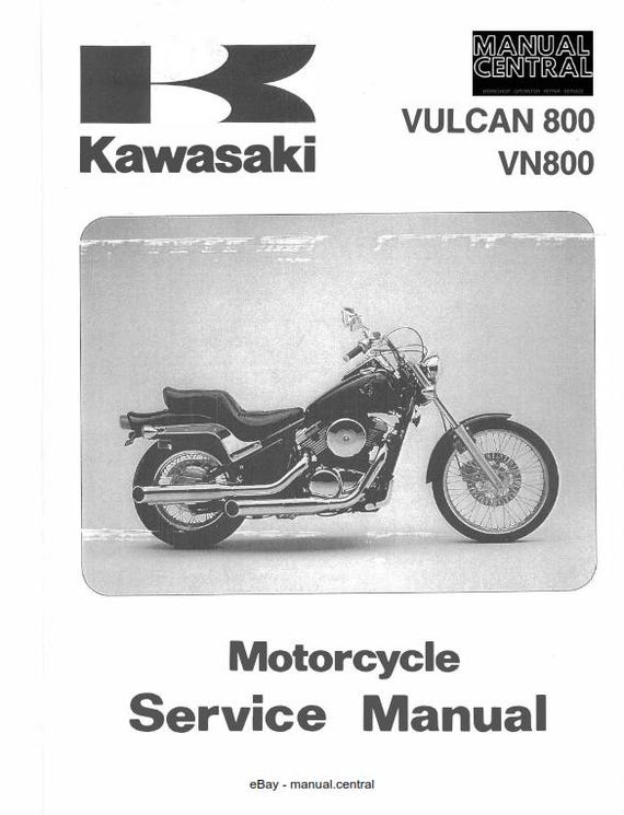 Kawasaki 1996 1997 1998 1999 2000 2001 2002 - Vulcan 800 VN800 - Service Workshop Repair Manual