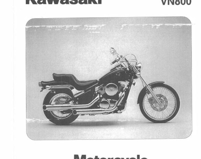 Kawasaki 1996 1997 1998 1999 2000 2001 2002 - Vulcan 800 VN800 - Service Workshop Repair Manual