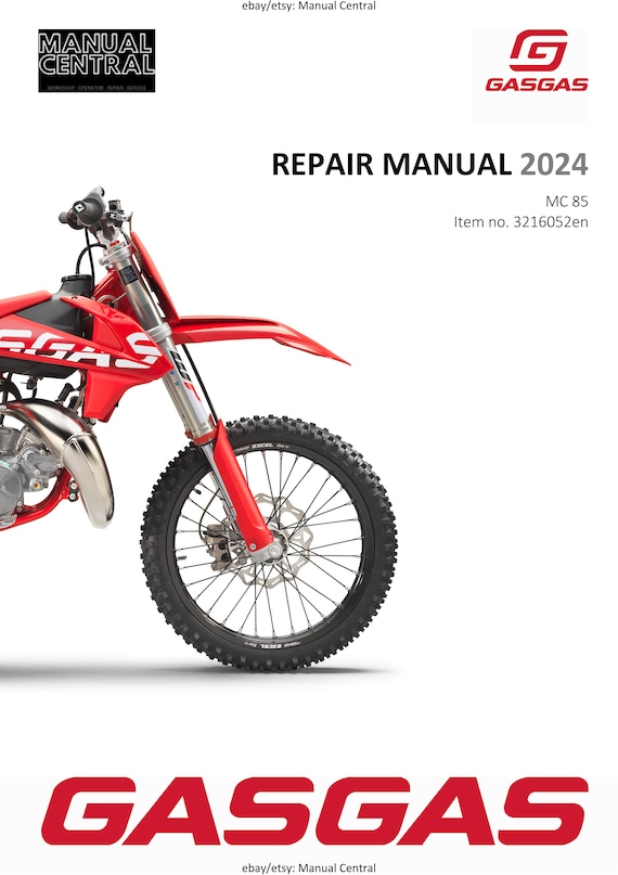 GasGas 2024 - MC 85 - Service Workshop Repair Manual