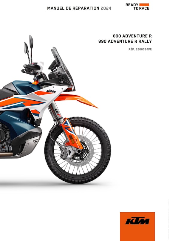 French Language - 2024 KTM 890 Adventure R Rally - Workshop Service Repair - Manuel De Reparation