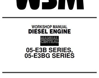Kubota Diesel Engine -Serie 05-E3B 05-E3BG - Workshop Service Repair Manual