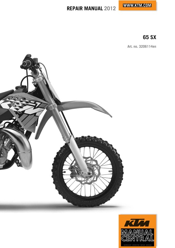 KTM 2012 - 65 SX - Workshop Service Repair Manual