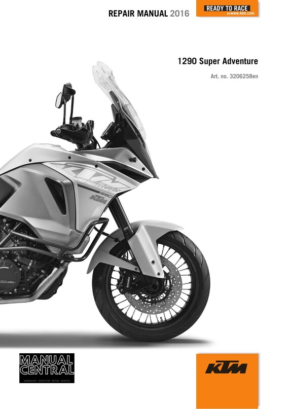 KTM 2016 - 1290 Super Adventure - Service Workshop Repair Manual