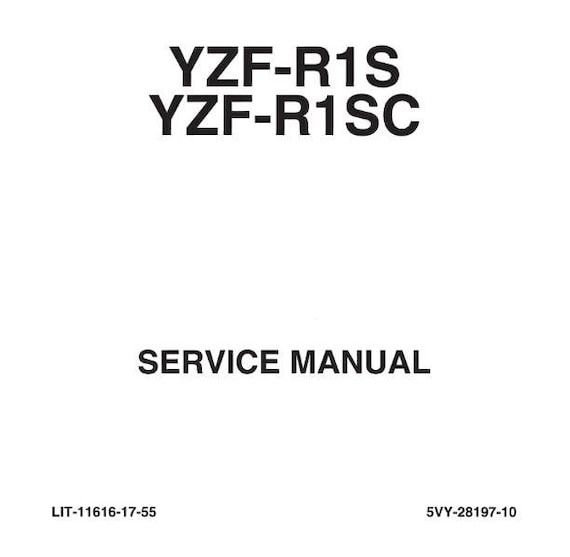 Yamaha 2004 2005 - R1 - YZF-R1S YZFR1S YZF-R1SC YZFR1SC - Workshop Service Repair Manual