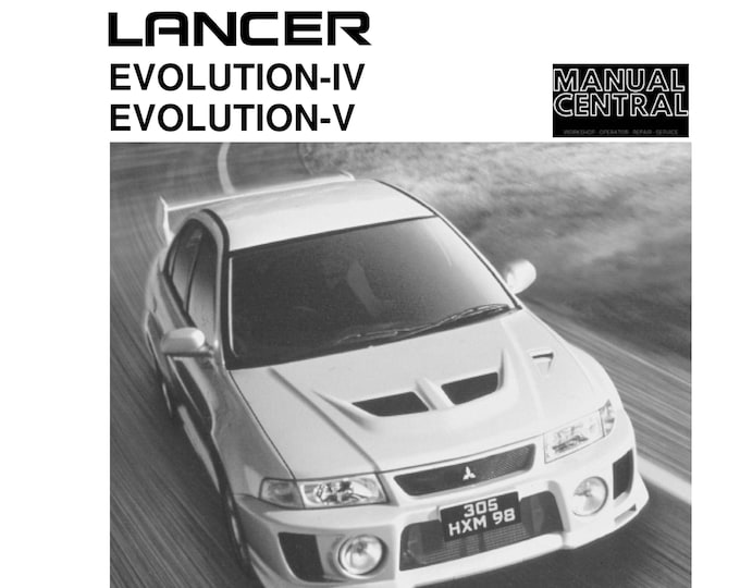 Mitsubishi Lancer Evolution Evo IV V 4 5 - Workshop Service Repair Manual