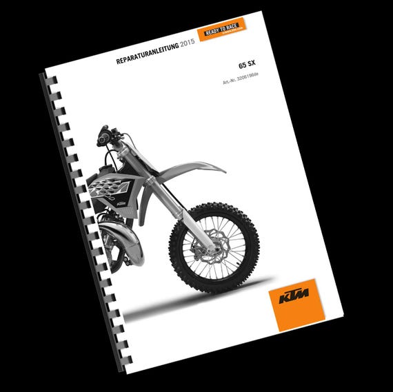 Printed - German Language KTM 2015 - 65 SX - Reparaturanleitung Service Workshop Repair Manual