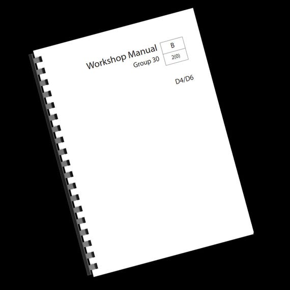 Printed - Volvo Penta - D4 D6 - Group 30 - Electrical - wiring diagrams Workshop Service Repair Manual