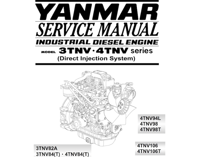 Yanmar Industrial Diesel Engine -  3TNV 4TNV Series - Service Repair Workshop Manual