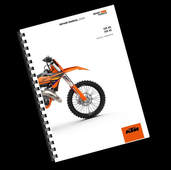 Printed - KTM 2026 - 125 SX XC - Service Workshop Repair Manual