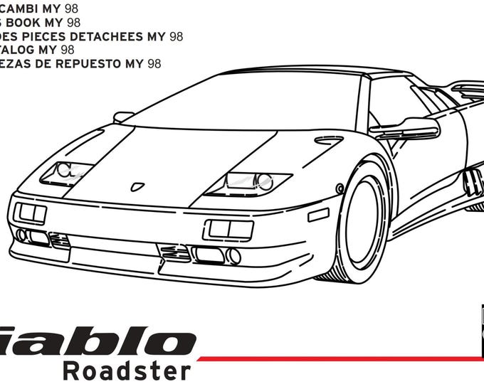 Lamborghini Diablo Roadster 1998 - parts manual