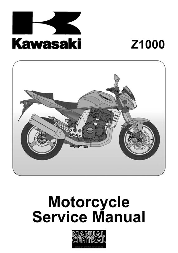 Kawasaki Z1000 2003 2004 2005 2006 - Workshop Service Repair Manual