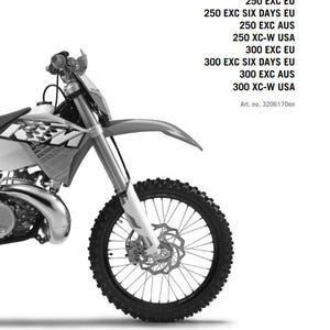 KTM 2013 - 250 300 Exc Six Days Xc-w - Workshop Service Repair Manuals