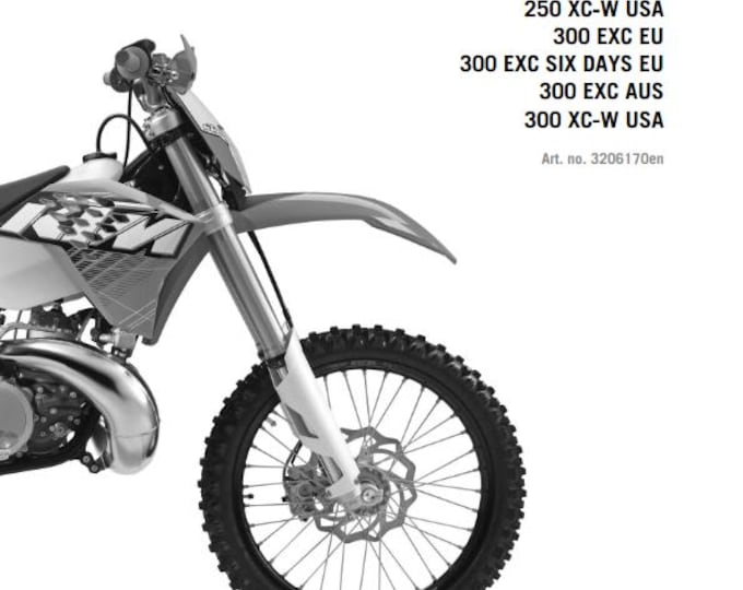 KTM 2013 - 250 300 Exc Six Days Xc-w - Workshop Service Repair Manuals
