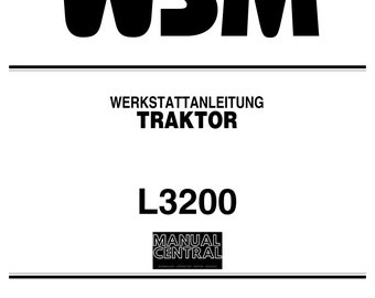 Idioma alemán - Tractor Kubota - L3200 - Werkstattanleitung