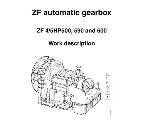 ZF Automatic Gearbox - 4 5 HP 500 590 600 - Work Description