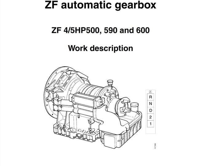 ZF Automatic Gearbox - 4 5 HP 500 590 600 - Work Description
