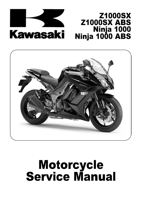 Kawasaki 2011 2012 - ZX1000SX Abs Ninja 1000 - Workshop Service Repair Manual