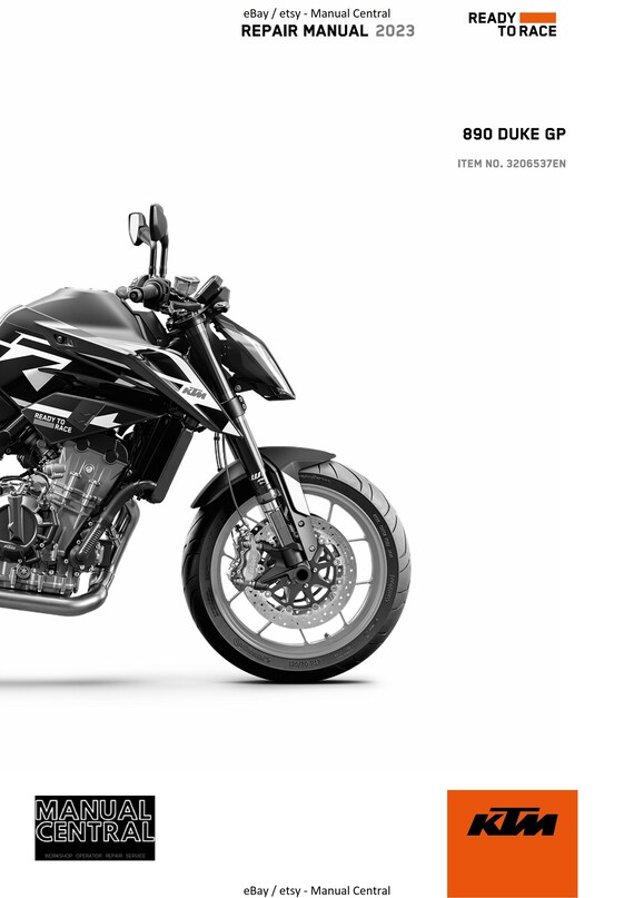 KTM 2023 - 890 Duke GP - Service Workshop Repair Manual