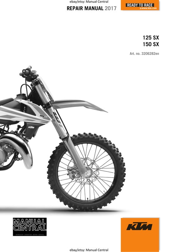 KTM 2017 - 125 150 SX - Service Workshop Repair Manual