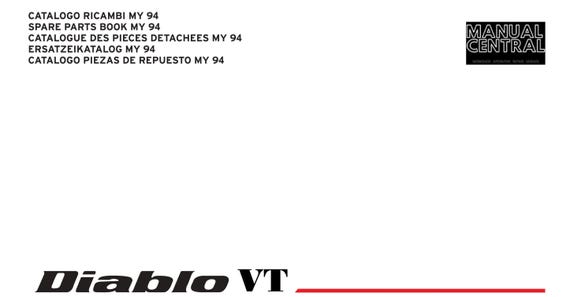 Lamborghini Diablo VT 1994 - parts manual