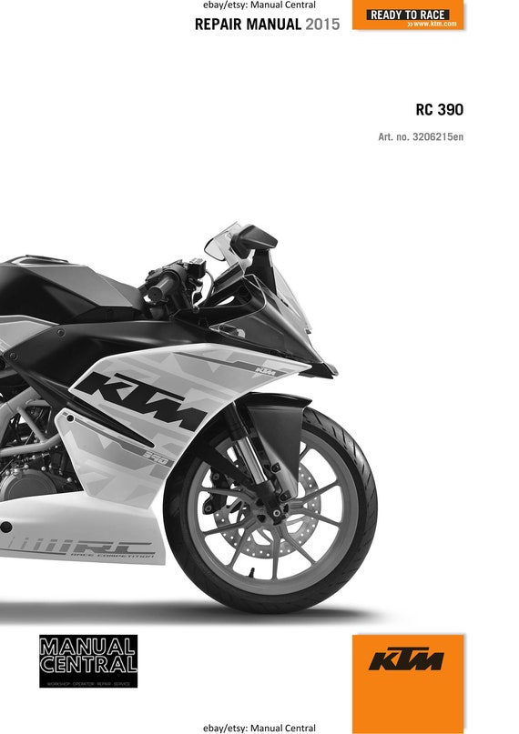 KTM 2015 - RC 390 - Service Workshop Repair Manual