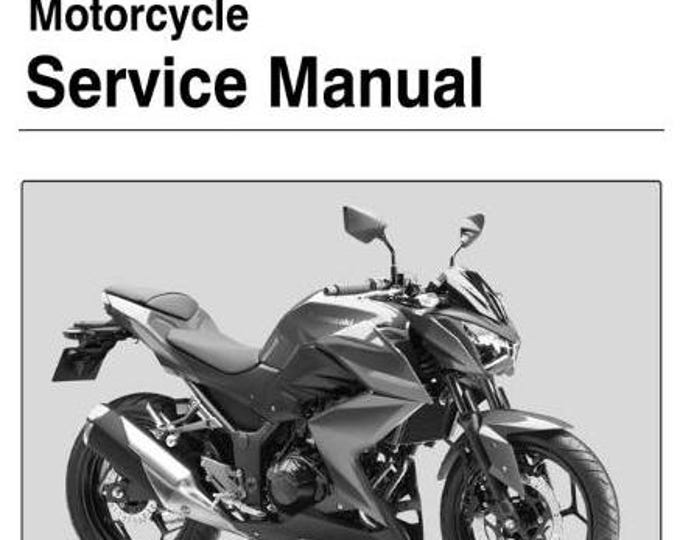 Kawasaki Z250 ABS 2013 2014 2015 - Workshop Service Repair Manual