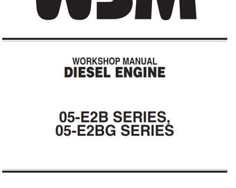 Kubota Diesel Motor -05-E2B 05-E2BG Serie - Werkstatt-Service-Reparatur-Handbuch