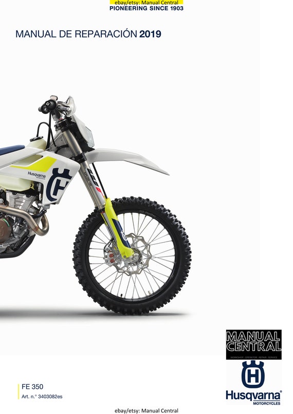 Spanish Language - Husqvarna 2019 - FE 350  - Manual de Reparacion