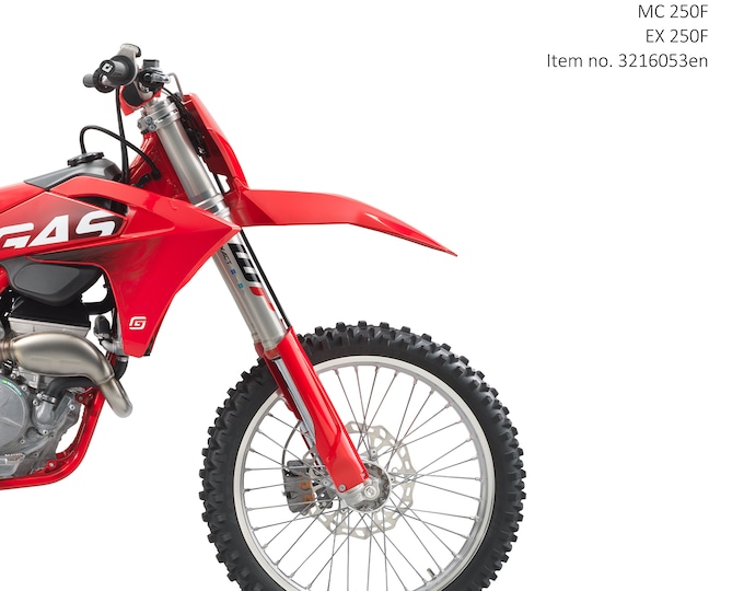 GasGas 2024 - MC 250F EX 250F - Service Workshop Repair Manual