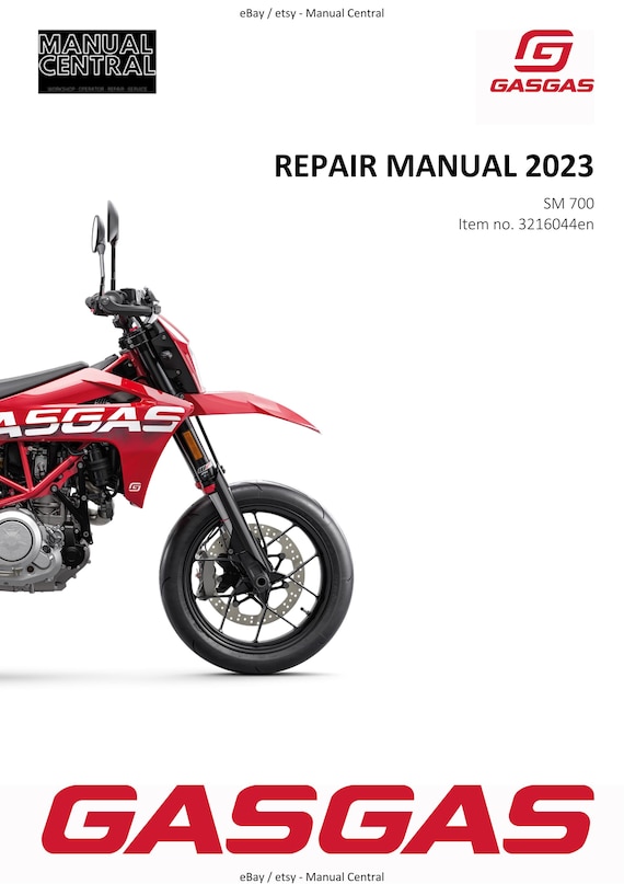 GasGas 2023 - SM 700 EU Edition - Service Workshop Repair Manual